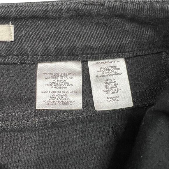 Jones New York Sport Straight Denim Jeans Shape Control Stretch Denim Black 6 - Picture 5 of 5